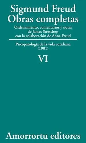Obras Completas. Volumen 6, De Freud, Sigmund. Editorial Amorrortu Editores España Sl, Tapa Blanda En Español